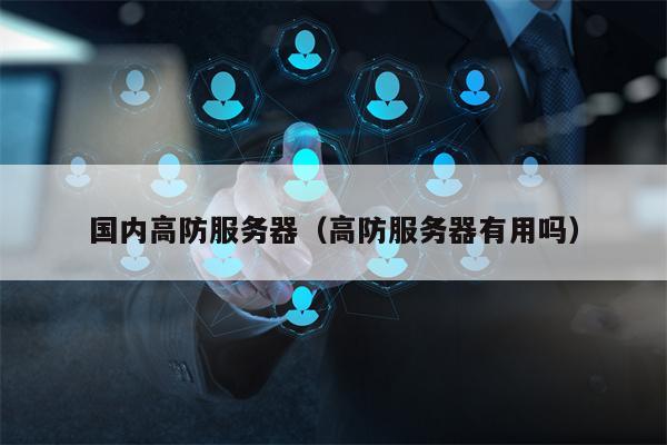 国内高防服务器（高防服务器有用吗）