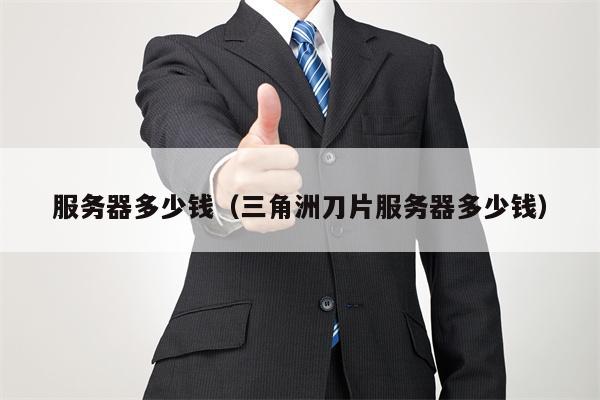 服务器多少钱（三角洲刀片服务器多少钱）