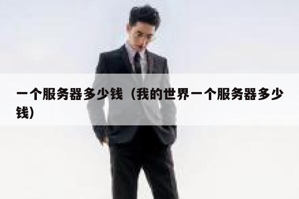 一个服务器多少钱（我的世界一个服务器多少钱）
